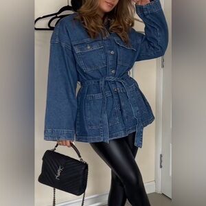 Denim Belted Jacket